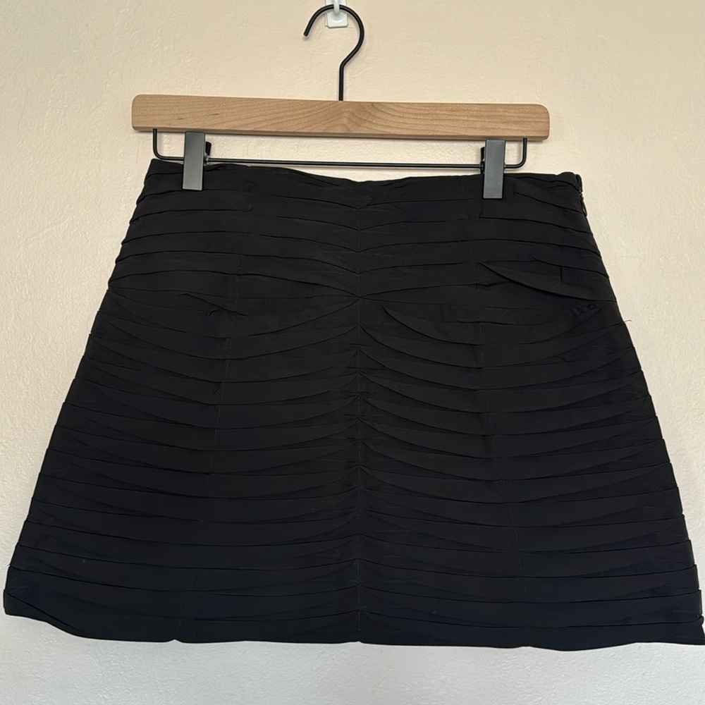 Black mini skirt